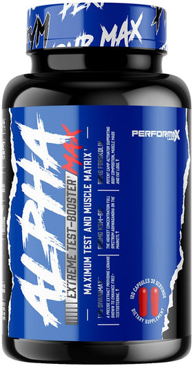 Performax Labs AlphaMax 120 Capsules|Test Booster|Mass For Life|
