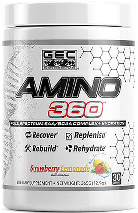 GEC AMINO 360 EAA/BCAA|Amino Acids|Mass For Life|