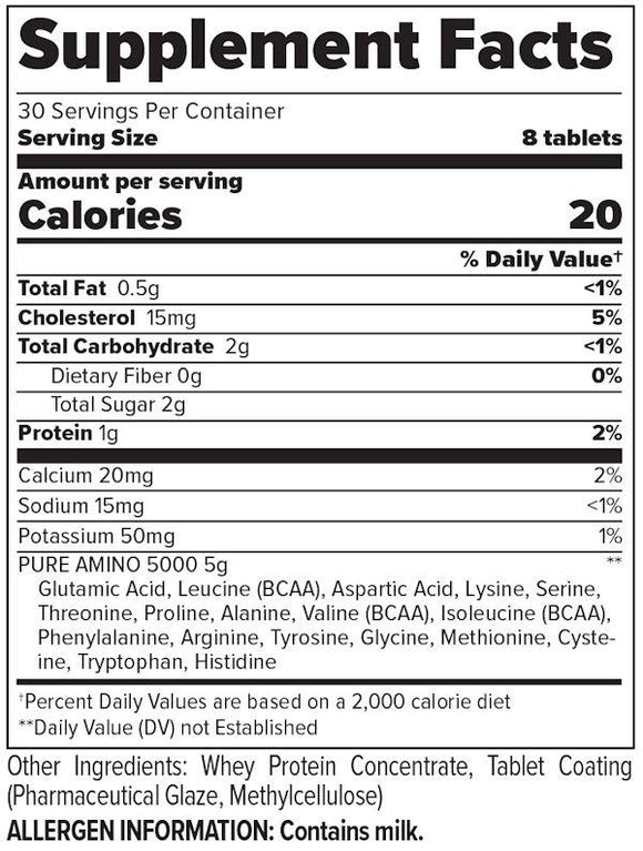 FinaFlex Pure Amino 5000 240 tabs|Amino Acids|Mass For Life|