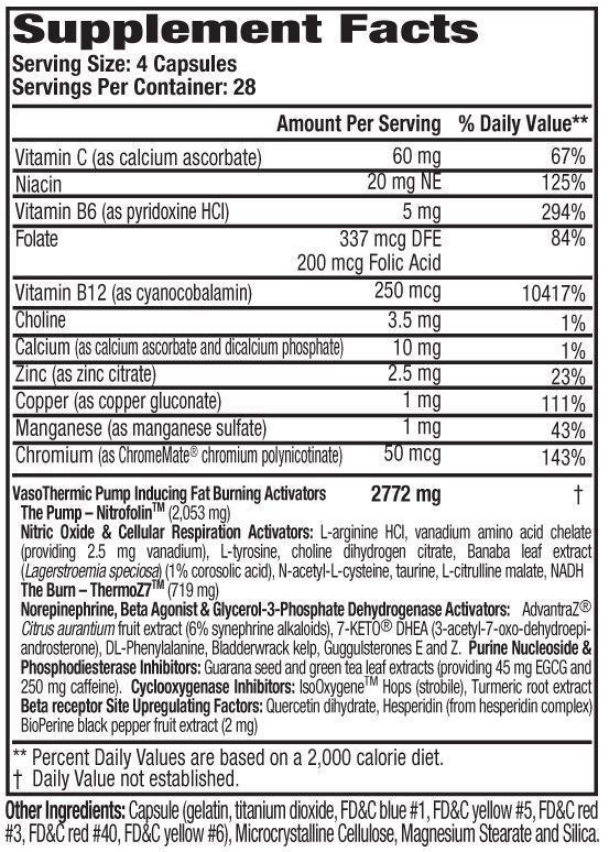 MHP Anadrox Pump & Burn 112 caps|Muscle Pumps|Mass For Life|