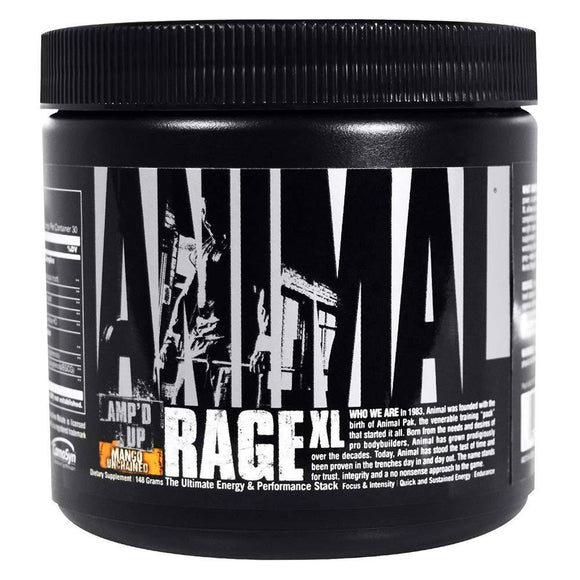 Universal Nutrition Animal Rage XL 30 servings|Pre-Workout|Mass For Life|