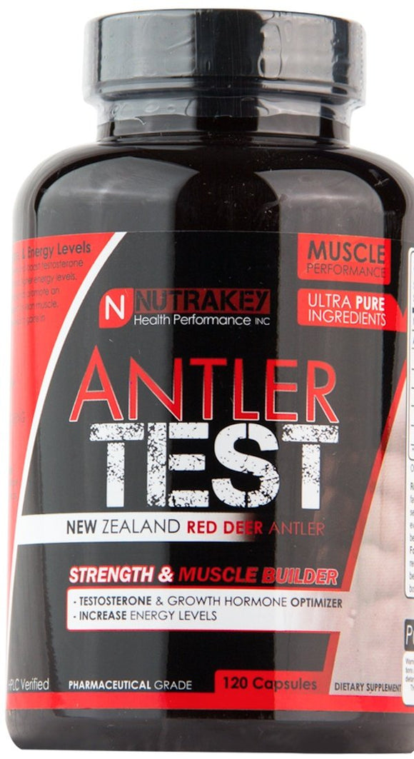 NutraKey Antler Test 120 capsules|Test Booster|Mass For Life|