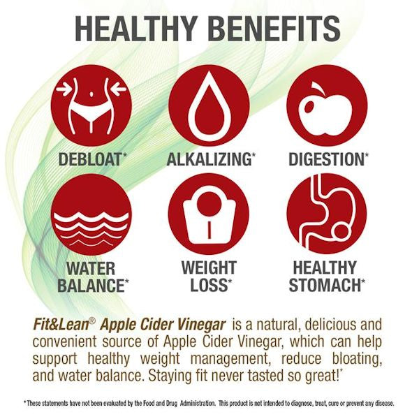 MHP Fit & Lean Apple Cider Vinegar Gummies benefits