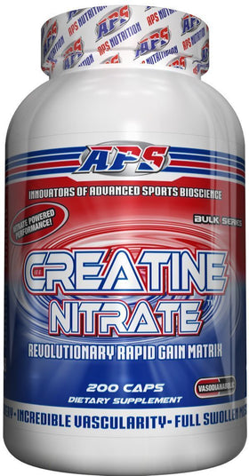 APS Nutrition Creatine Nitrate 200 Caps|Creatine|Mass For Life|