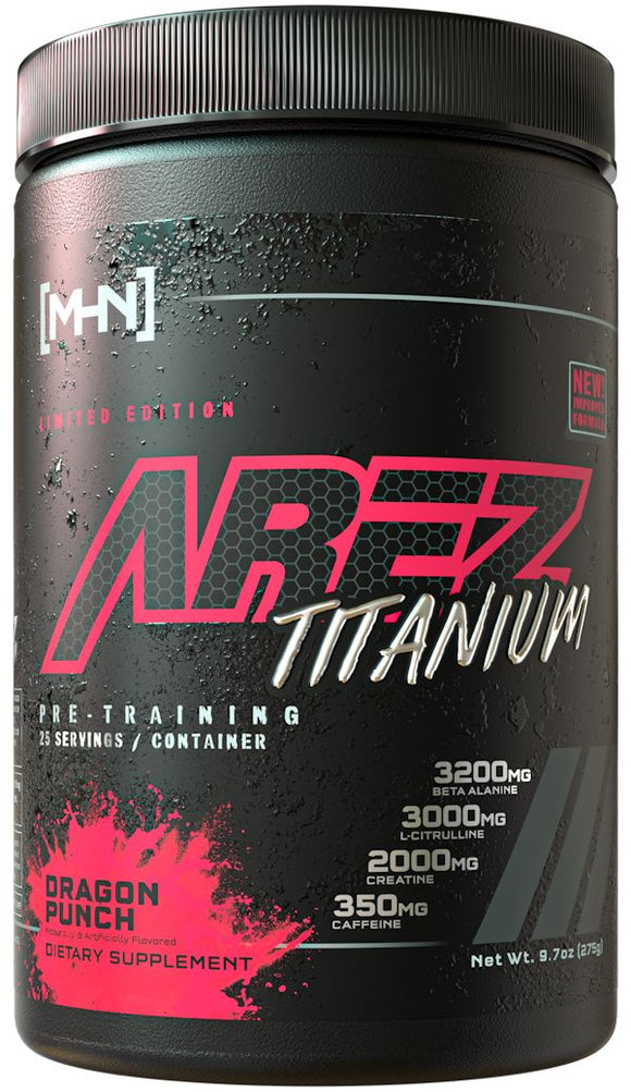 Modern Hardcore Nutrition (MHN) Arez Titanium|Pre Workout|Mass For Life|