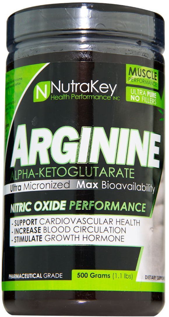 NutraKey Arginine AKG Powder 500gms|Arginine|Mass For Life|