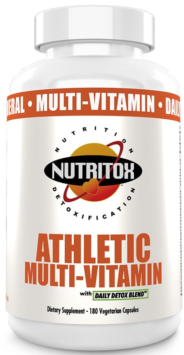 Nutritox Athletic Multi-Vitamin 180 Veg Capsules