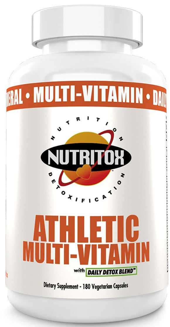 Nutritox Athletic Multi-Vitamin 180 Veg Caps|Multi Vitamin|Mass For Life|