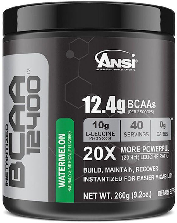 ANSI BCAA 12400 40 servings|BCAAs|Mass For Life|