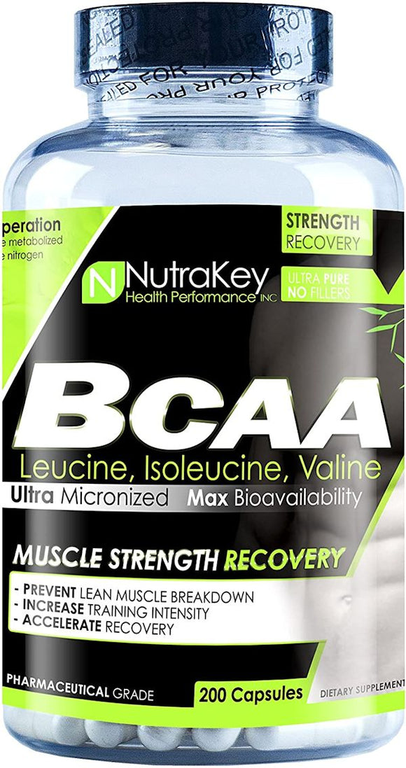 NutraKey BCAA 200 caps|BCAA|Mass For Life|