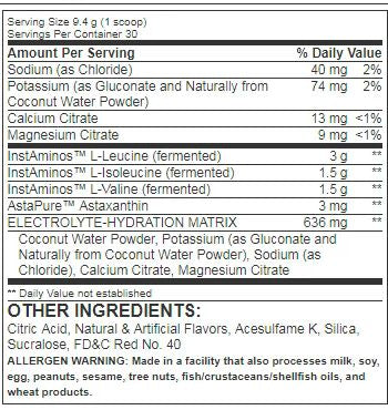 Top Secret Nutrition BCAA Re-Igniter Facts