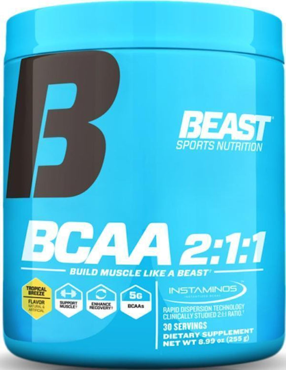 Beast Sports Nutrition BCAA 2:1:1 Powder|BCAA|Mass For Life|