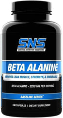 SNS Serious Nutrition Solutions Beta-Alanine 240 Caps|beta alanine|Mass For Life|