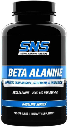 SNS Serious Nutrition Solutions Beta-Alanine 240 Caps|beta alanine|Mass For Life|