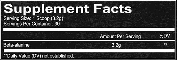 Redcon1 Beta Alanine Pre-Workout 30 Servings|Pre-Workout|Mass For Life|