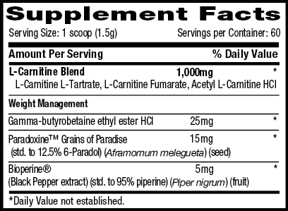 Betancourt Nutrition Carnitine Plus 60 servings|Carnitine|Mass For Life|