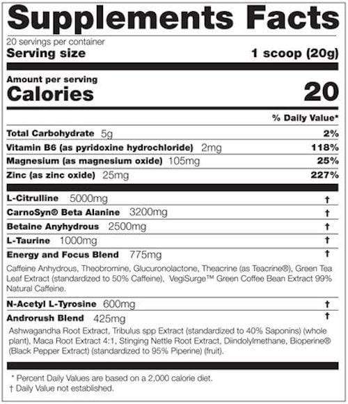 Betancourt Nutrition B-Nox Reloaded 20 servings||Mass For Life|