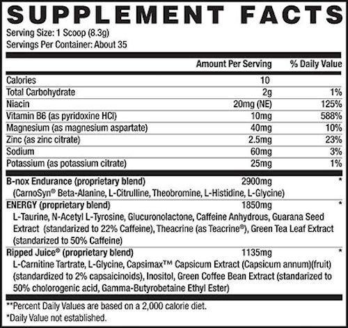 Betancourt Nutrition B-Nox Ripped 35 servings|Muscle Builder|Mass For Life|