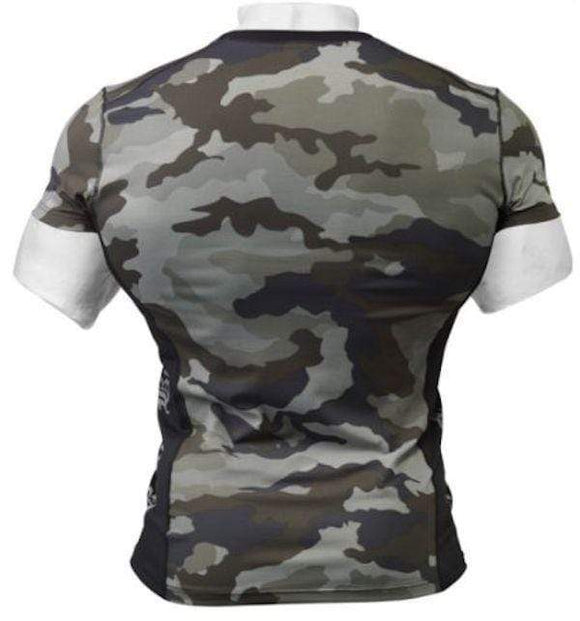 Better Bodies Tight Fit Tee Green Camoprint|Men Clothing|Mass For Life|