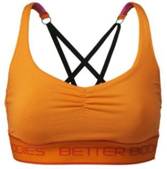Better Bodies Athlete Short Top Bright Orange|Women's Clothing|Mass For Life|