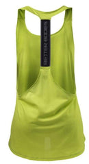 Better Bodies Women's Athlete Mesh Tank Lime (Discontinue Limited Supply)|Women's Clothing|Mass For Life|