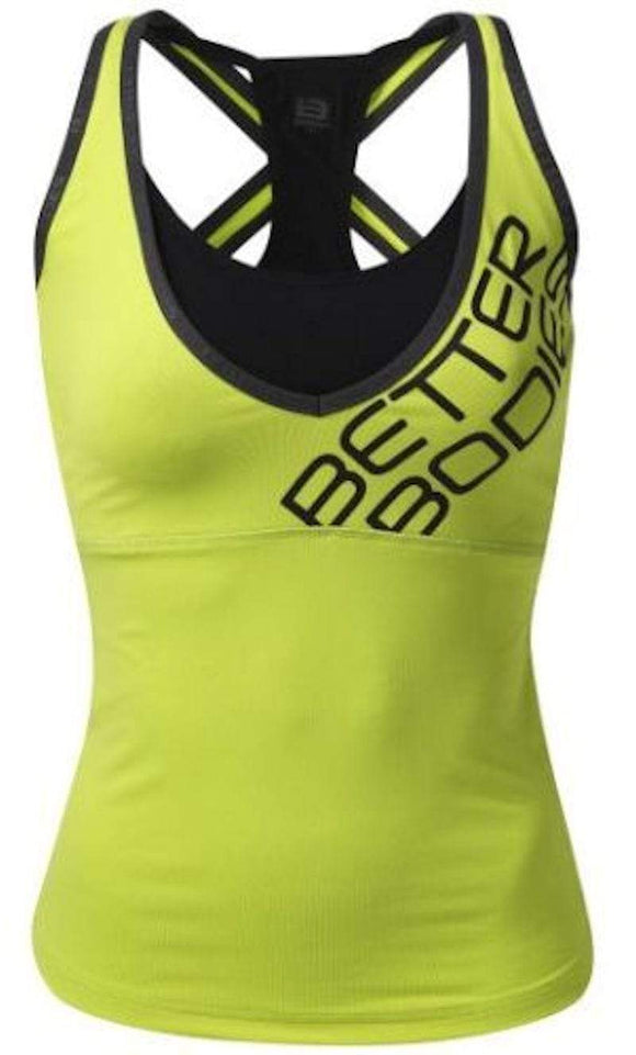 Better Bodies Support 2-Layer Top Lime (Code: 20off)|Women's Clothing|Mass For Life|