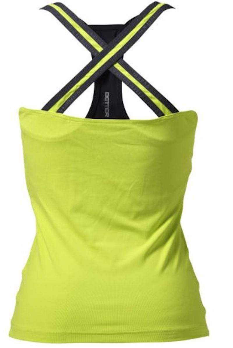 Better Bodies Women's Clothing Large Better Bodies Support 2-Layer Top Lime (Code: 20off)