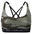 Better Bodies Athlete Short Top Green Camoprint|Women's Clothing|Mass For Life|