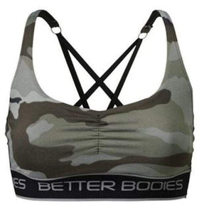 Better Bodies Athlete Short Top Green Camoprint|Women's Clothing|Mass For Life|