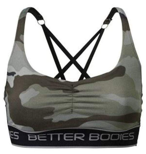 Better Bodies Athlete Short Top Green Camoprint|Women's Clothing|Mass For Life|