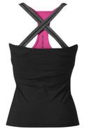 Better Bodies Support 2-Layer Top Black/Pink|Women's Clothing|Mass For Life|