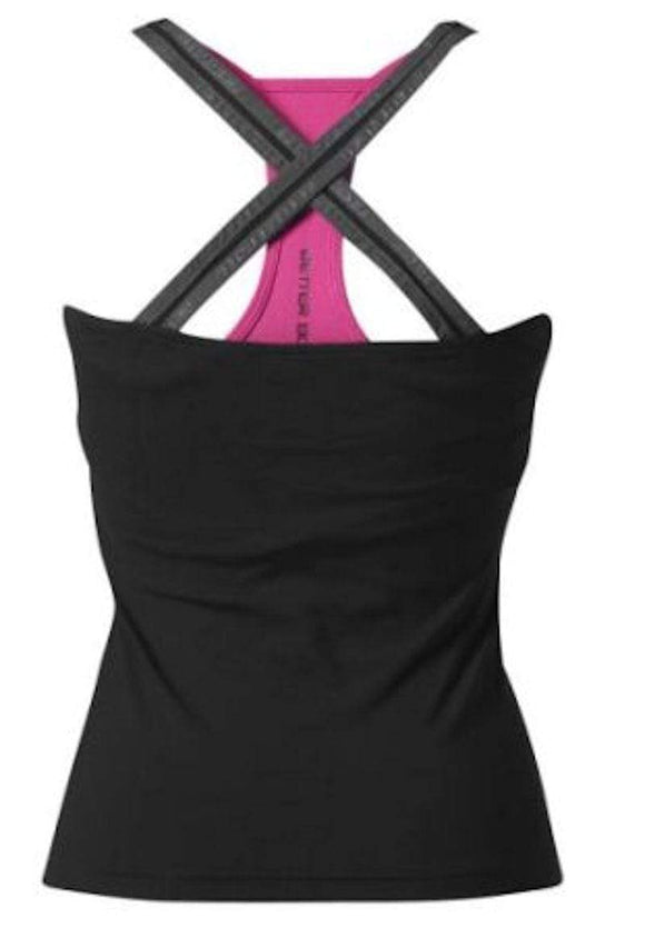 Better Bodies Support 2-Layer Top Black/Pink|Women's Clothing|Mass For Life|