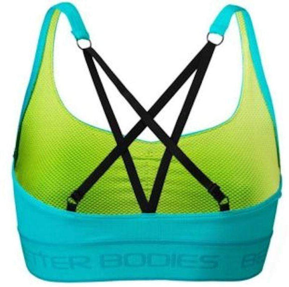 Better Bodies Athlete Short Top Aqua|Women's Clothing|Mass For Life|