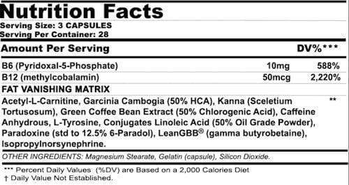 Black Magic Supply Magic Eraser Fat Vanishing 84 Caps|Fat Burner|Mass For Life|