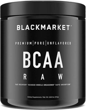 BlackMarket Labs BCAA Raw 60 servings|BCAA|Mass For Life|
