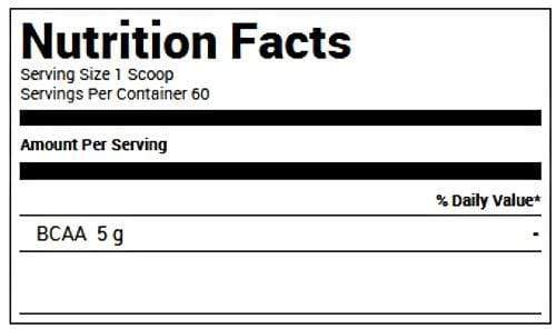 BlackMarket Labs BCAA Raw 60 servings|BCAA|Mass For Life|