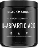 BlackMarket Labs D-Aspartic Acid Raw 60 servings|D-Aspartic Acid|Mass For Life|