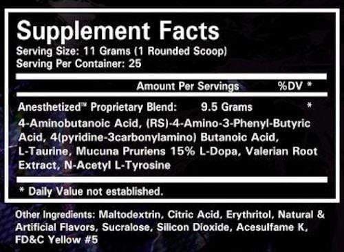 Blackstone Labs Sleep Aid Pineapple Sweet Dreamz Blackstone Labs Anesthetized 25 servings
