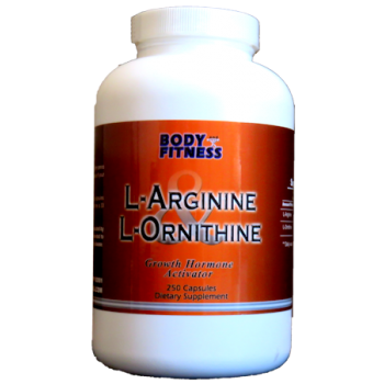 Body and Fitness Amino Acids Body & Fitness L-Arginine & L-Ornitine 750 mg 250 cap