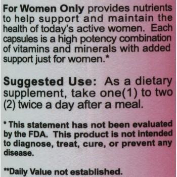 Body and Fitness For Women Only 240 Caps|Multi Vitamin|Mass For Life|