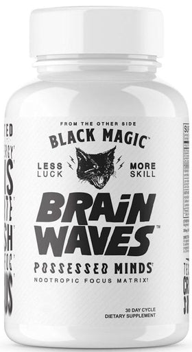 Black Magic Supply Brain Waves Enhance Focus 120 Capsules|Focus|Mass For Life|
