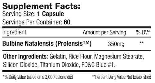 SNS Serious Nutrition Solutions Bulbine 60 caps|Bulbine|Mass For Life|