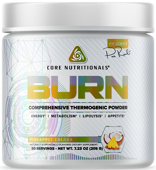 Core Nutritionals Burn Thermogenic Powder 50 Servings pineapple