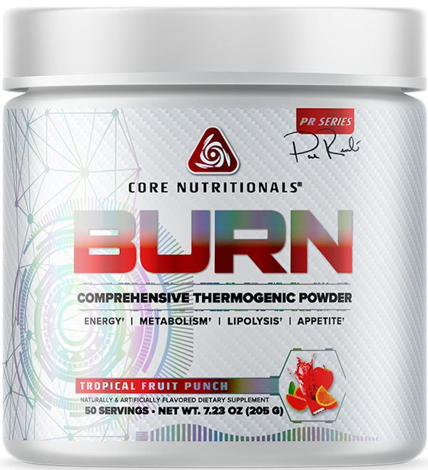 Core Nutritionals Burn Thermogenic Powder 50 Servings orange