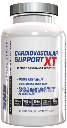 SNS Serious Nutrition Solutions Cardiovascular Support XT 120 VCaps|Heart Health|Mass For Life|