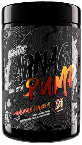 NutriFitt Carnage Pump Stim-Free Pre-Workout|Pre Workout|Mass For Life|