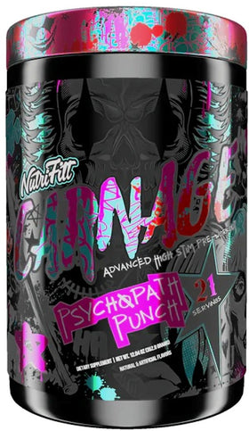 NutriFitt Carnage Advanced High Stim Pre-Workout|Pre-Workout|Mass For Life|