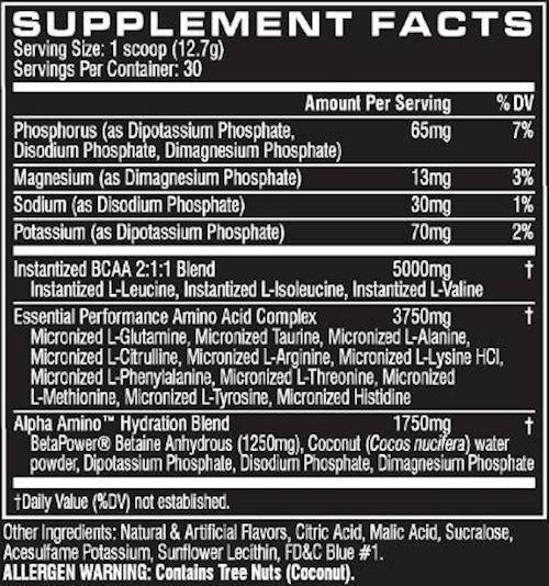 Cellucor Alpha Amino Recovery 30 servings|BCAAs|Mass For Life|