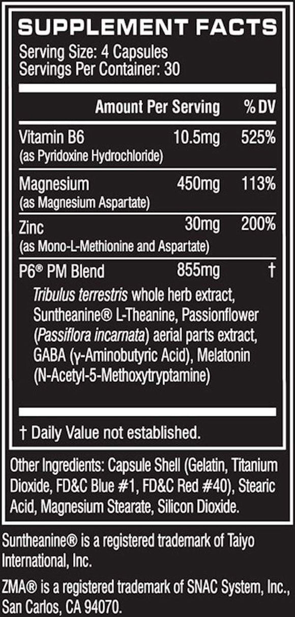 Cellucor P6 PM Night 120 caps|Test Booster|Mass For Life|