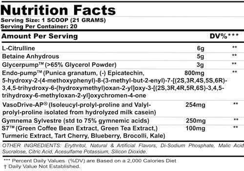 Chemix King of Pumps Non-Stimulant Pre-Workout|Citrulline|Mass For Life|